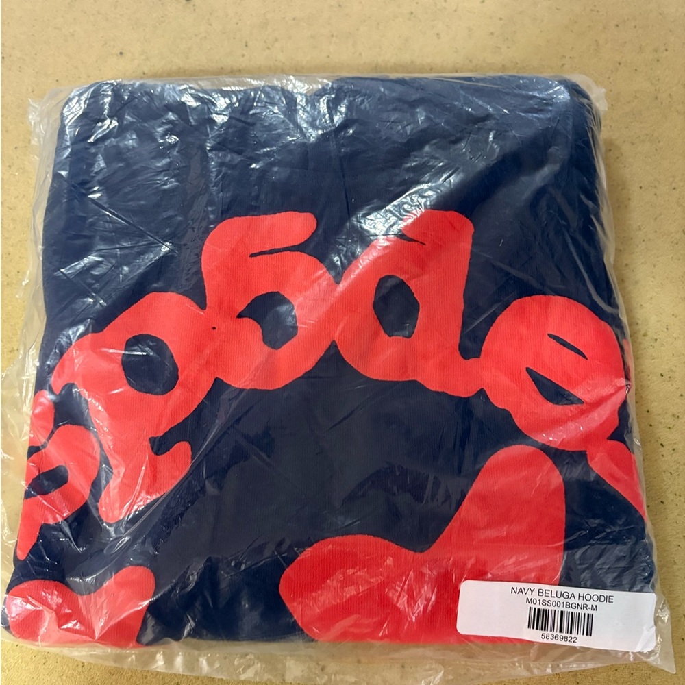 Navy Beluga Spider Hoodie